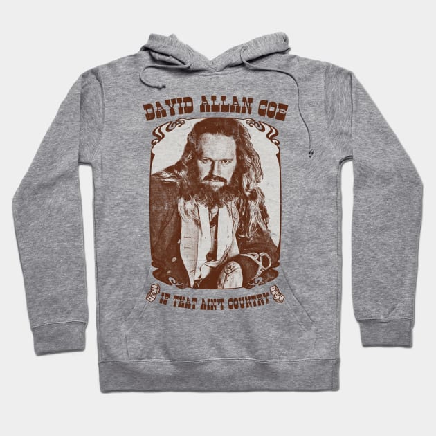 David Allan Coe / Retro Style Fan Design Hoodie by DankFutura